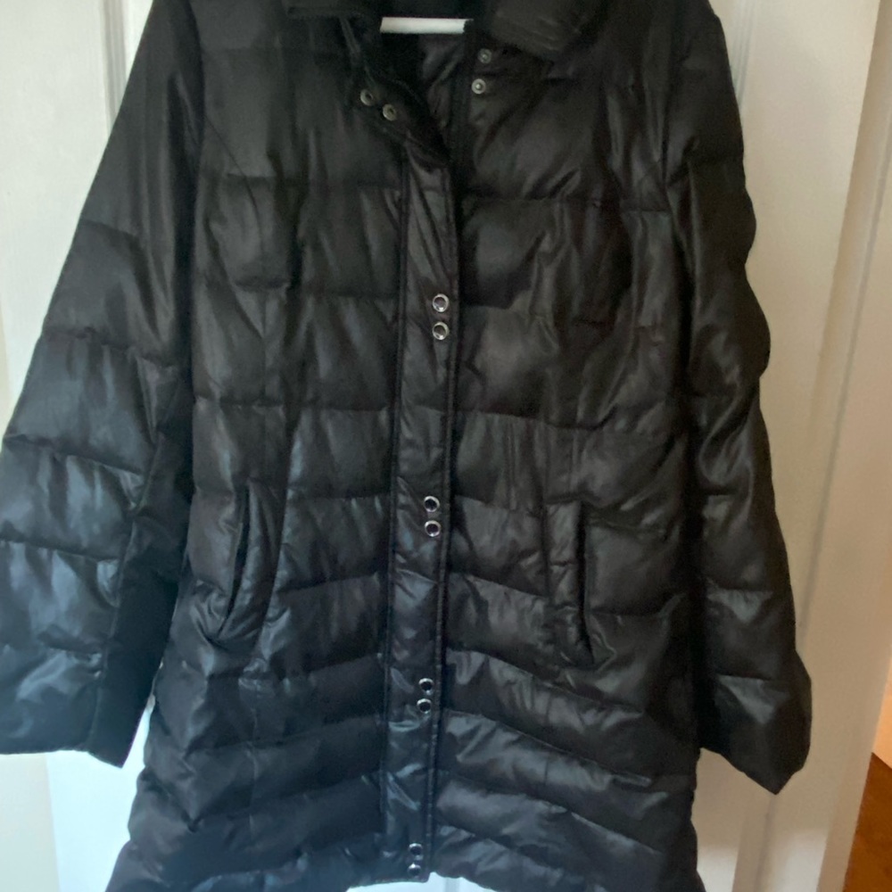 Soia and Kyo black puffer coat- L